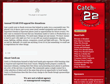 Tablet Screenshot of catch-22productions.com